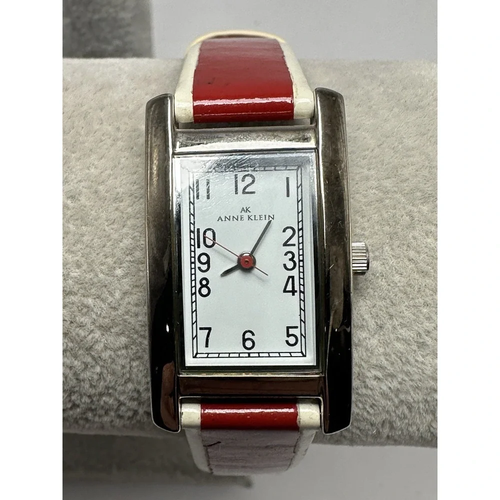 Anne Klein 10/6455 New Battery Ladies Tank Watch 20MM 6.75